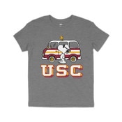 USC Trojans Unisex Youth Gray Peanuts Joe Cool Van T-Shirt